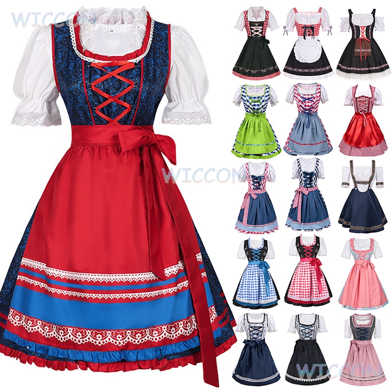 Anime Cosplay Plus Size - 2025 novo oktoberfest dirndl vestido plus