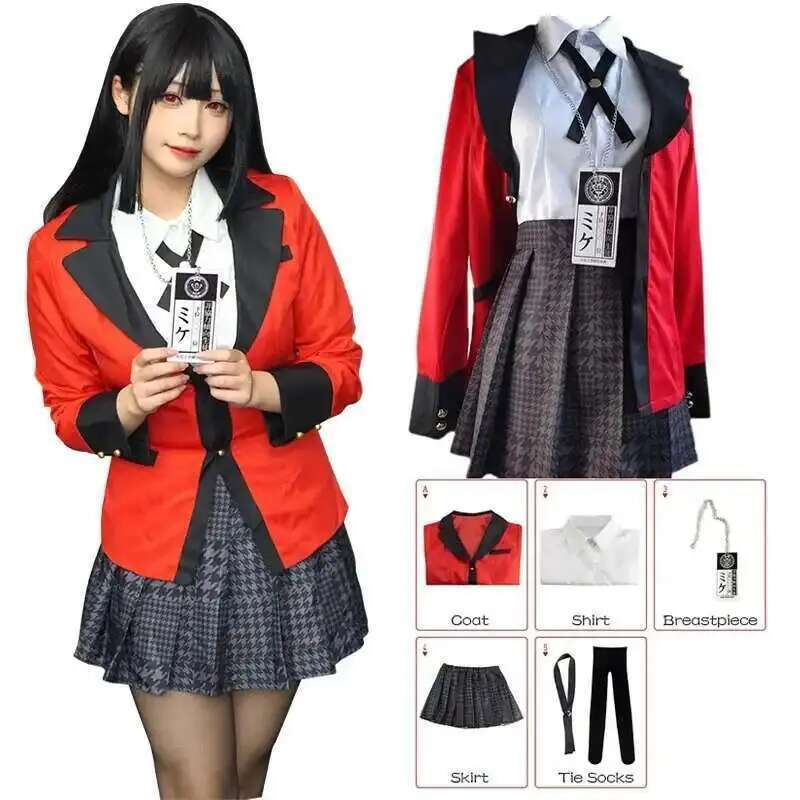 Anime Cosplay Kakegurui - Anime kakegurui jabami yumeko cosplay traje