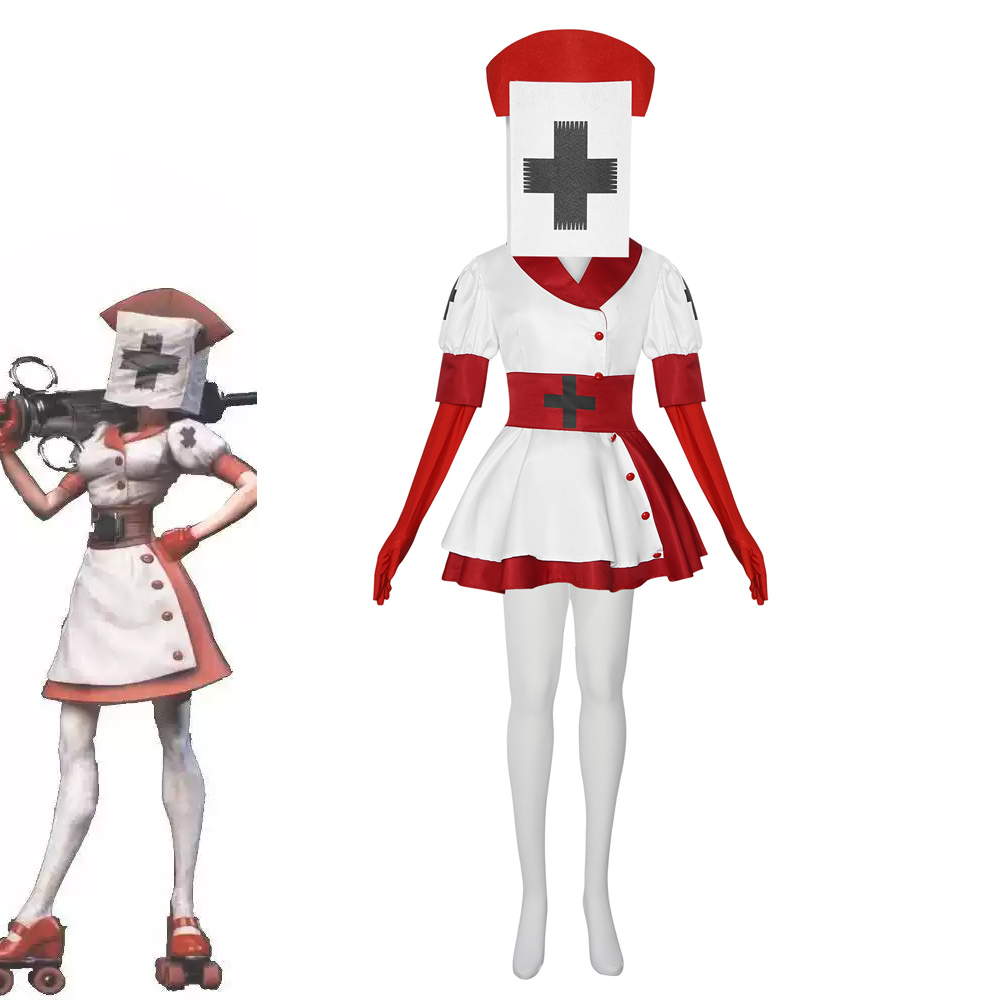 Anime Cosplay Nurse - Fantasia Completa de Enfermeira Reaper do