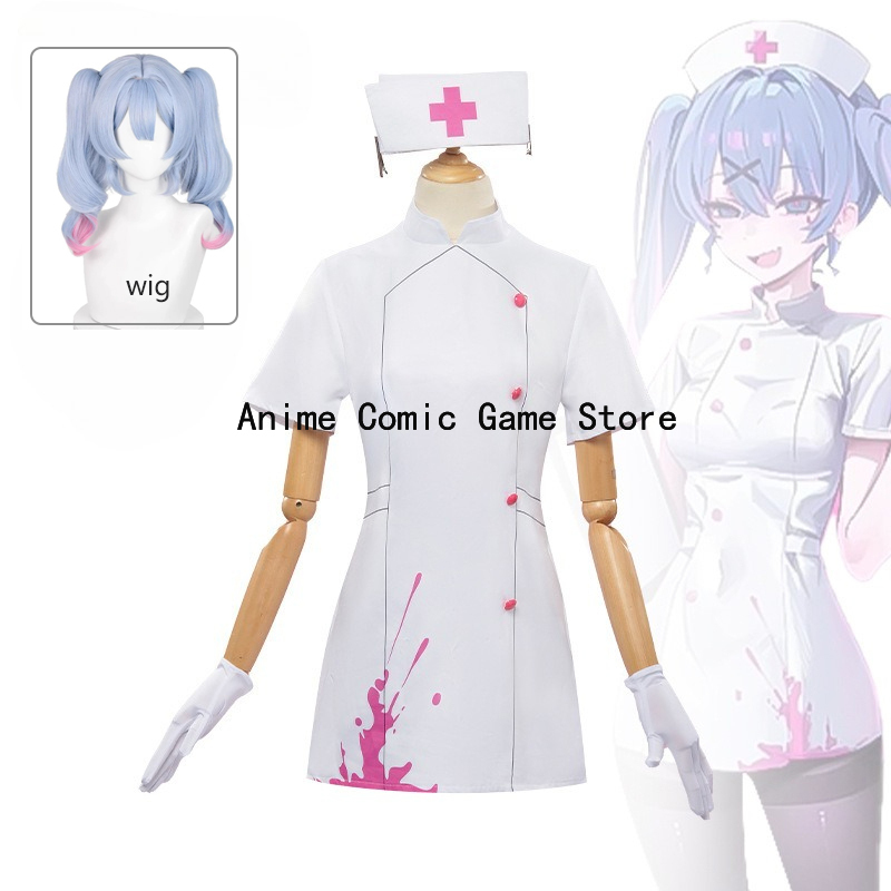 Anime Cosplay Nurse - Em estoque XS-2XL mikuu cosplay traje