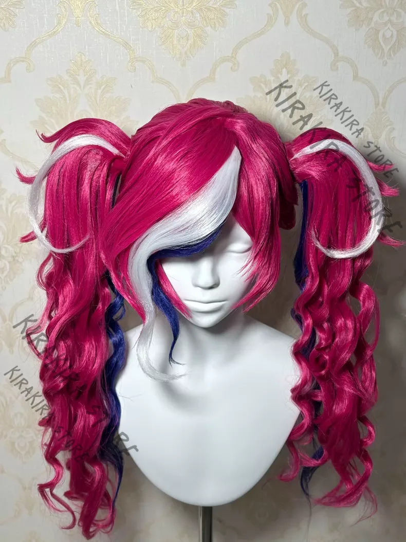 Cosplay Anime Expo - Peruca de Veludo Hazbin Hotel para
