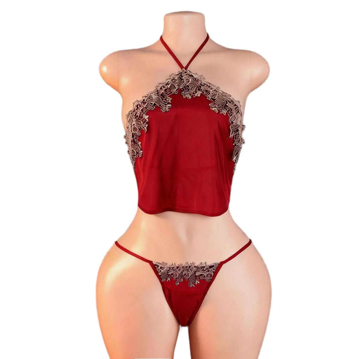 Anime Cosplay Of - Conjunto de Lingerie Sexy Vermelho Estilo