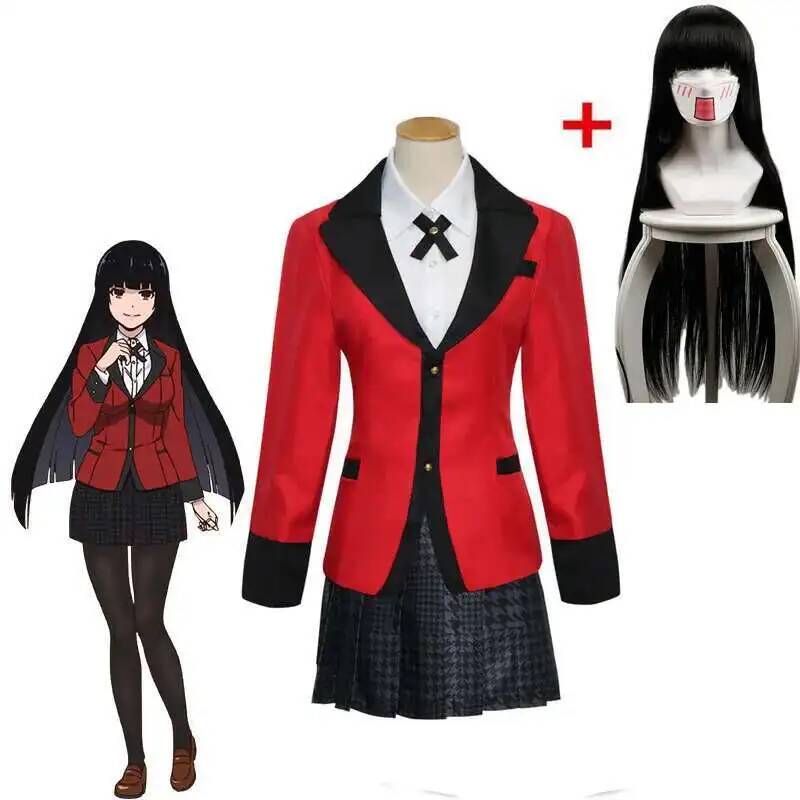 Anime Cosplay Kakegurui - Anime kakegurui yumeko jabami cosplay traje