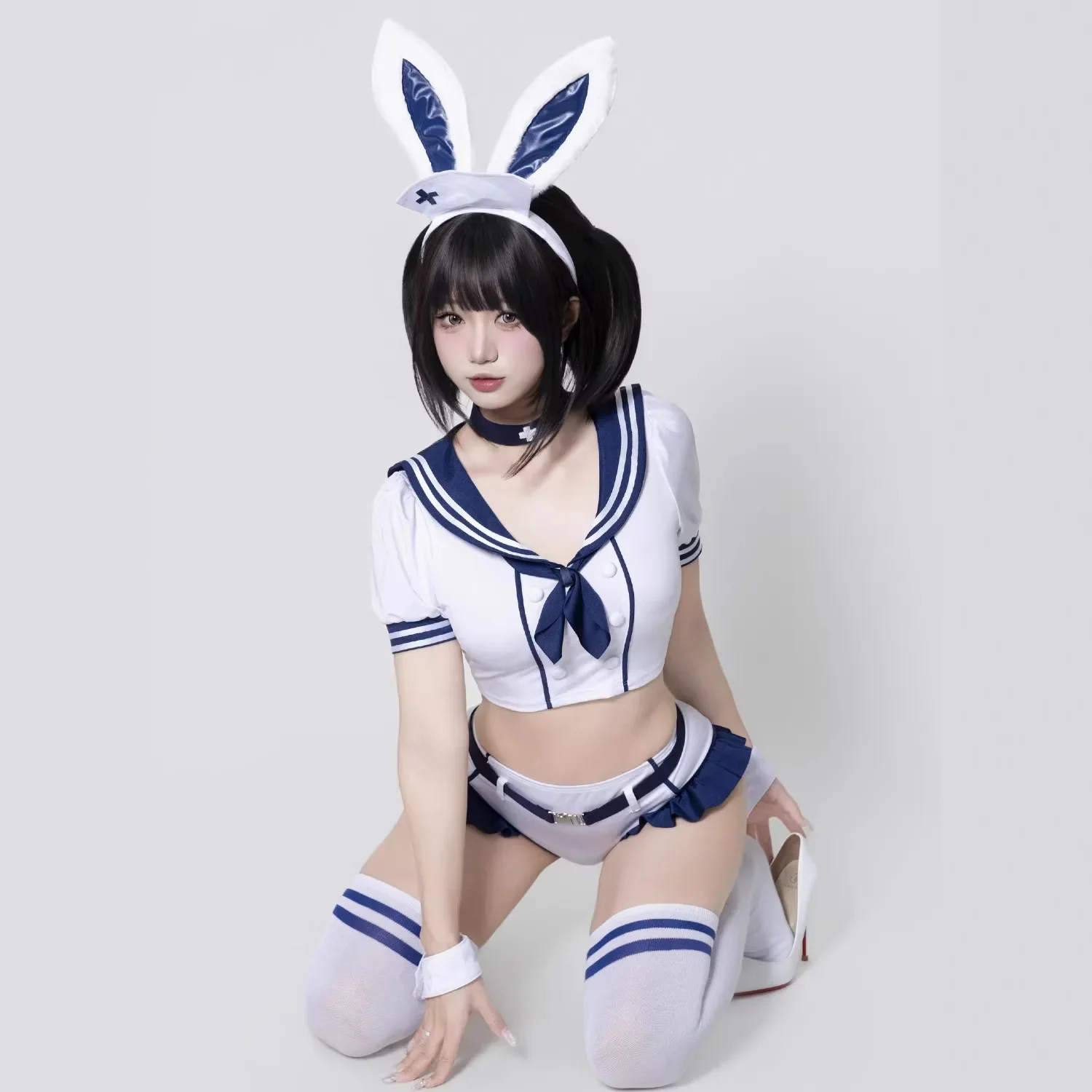 Anime Cosplay Nurse - Fantasia de Coelhinha Estilo Anime Fofo,