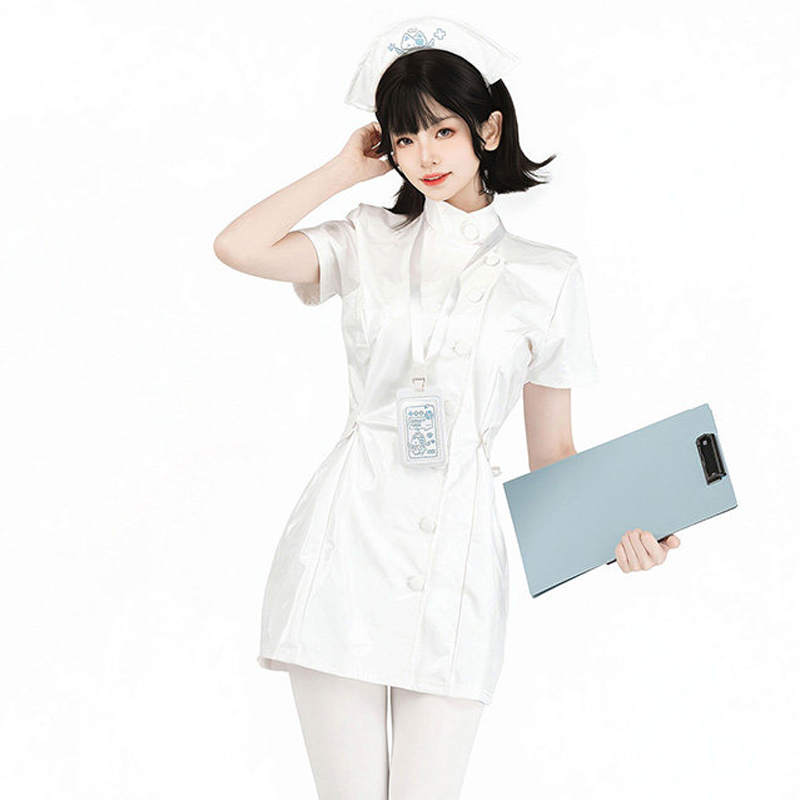 Anime Cosplay Nurse - Fantasia de Enfermeira Gato Anime AniLV