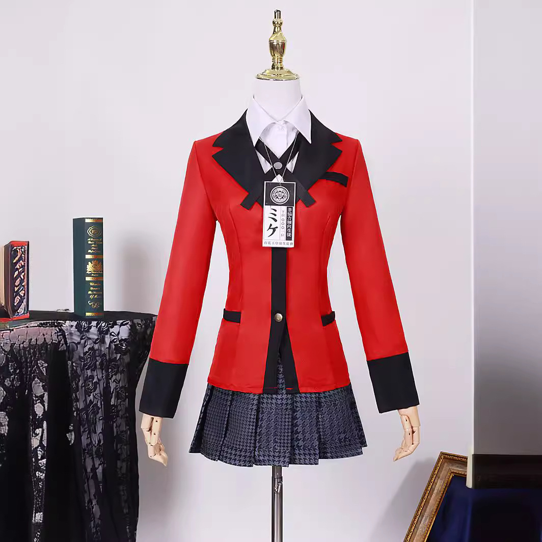 Anime Cosplay Kakegurui - Fantasia de Cosplay Kakegurui Yumeko Jabami