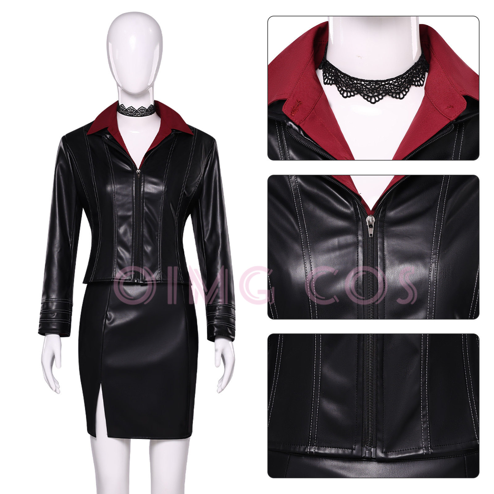 Jaqueta de Couro Ada Wong do J - Anime Cosplay Female Characters avaliação e preço