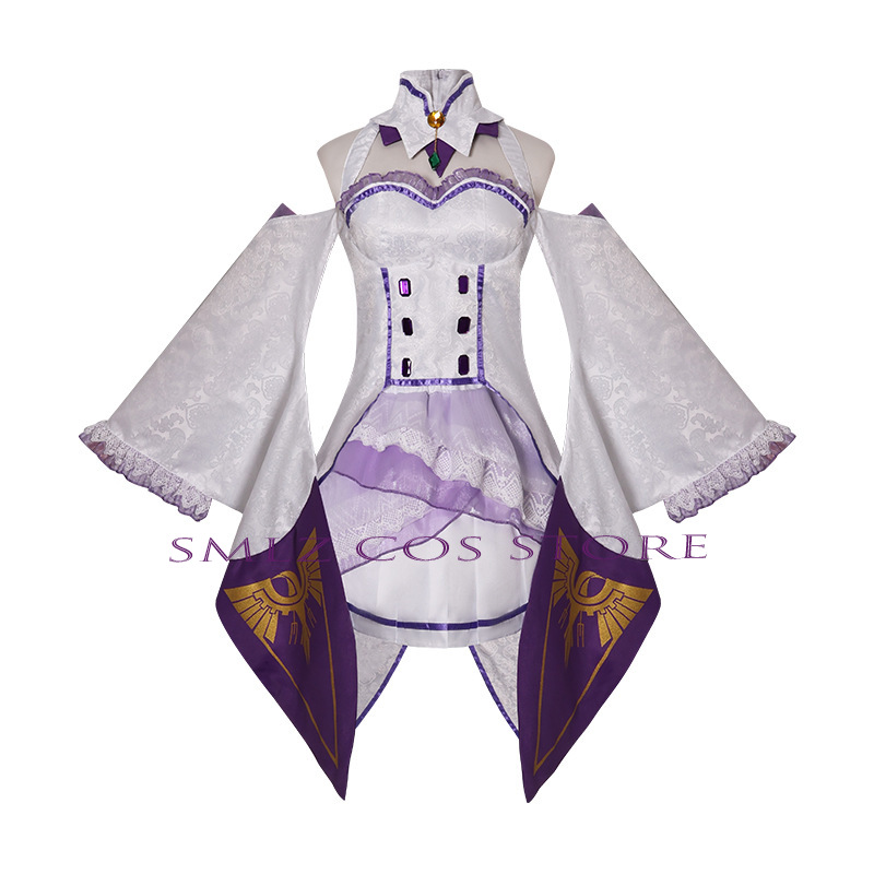 Fantasia de Cosplay Emilia do  - Anime Cosplay Outfits For Women avaliação e preço