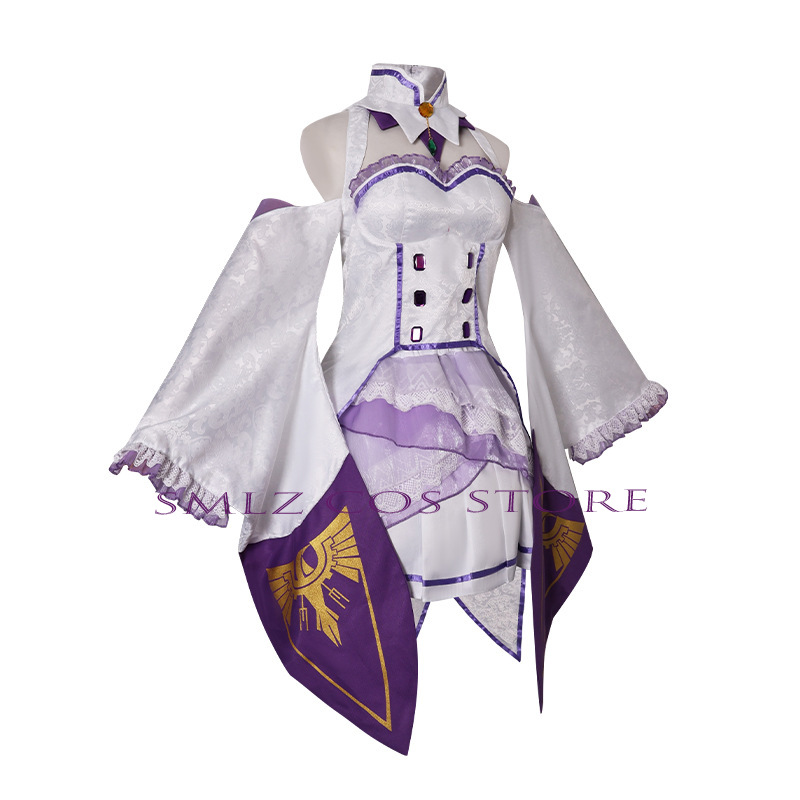 Fantasia de Cosplay Emilia do  - Anime Cosplay Outfits For Women avaliação e preço