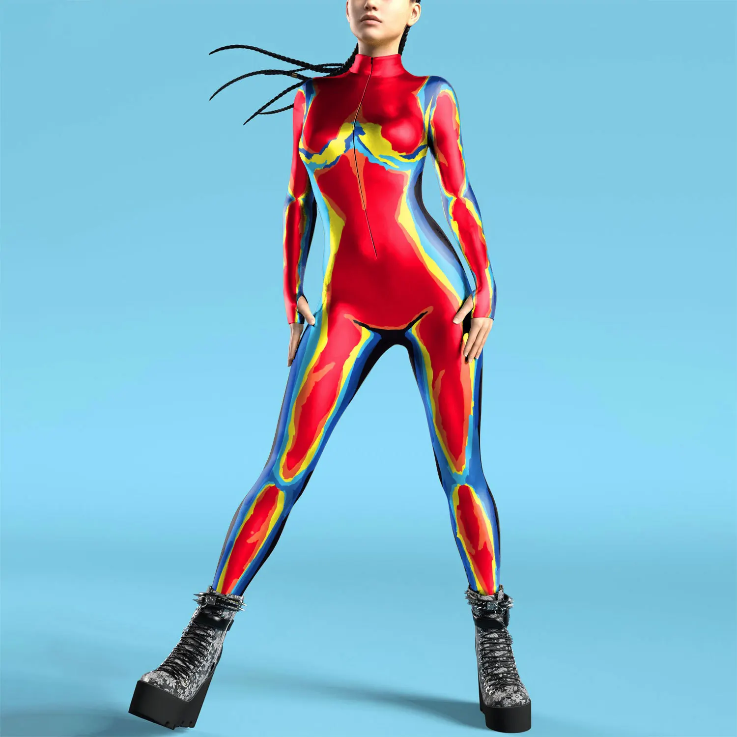 Mulheres 3d impressão zentai b - Anime Cosplay Images avaliação e preço