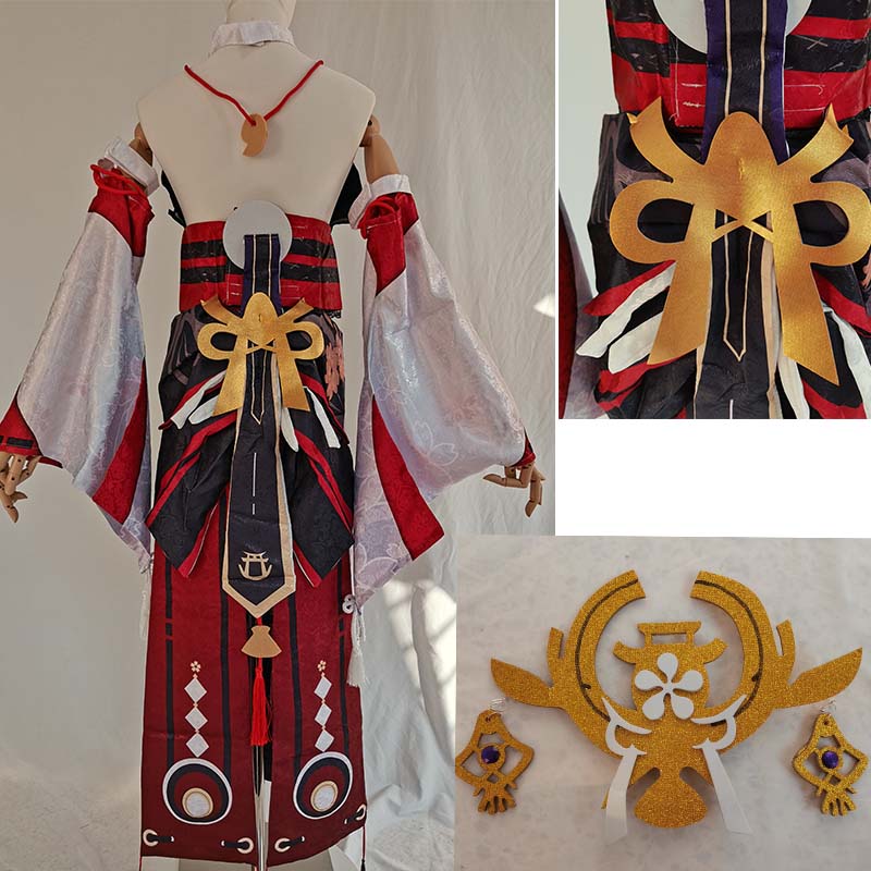 Yae miko conjunto completo guu - Anime Cosplay Yor avaliação e preço