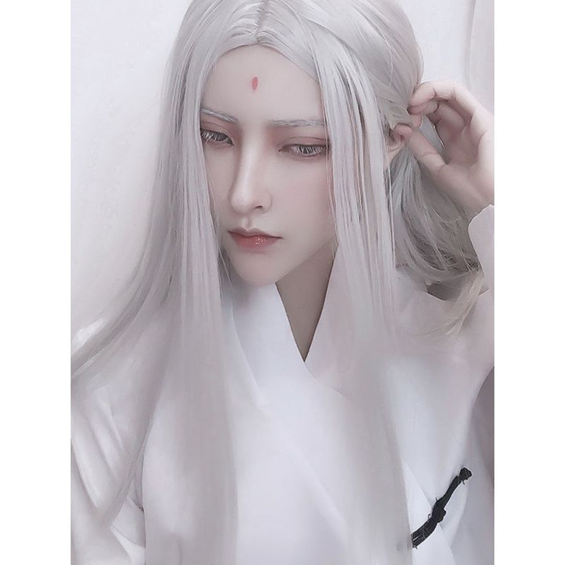 Peruca Masculina Hanfu de Cabe - Anime Cosplay Japanese avaliação e preço
