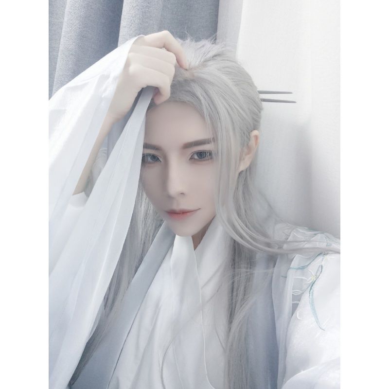 Peruca Masculina Hanfu de Cabe - Anime Cosplay Japanese avaliação e preço