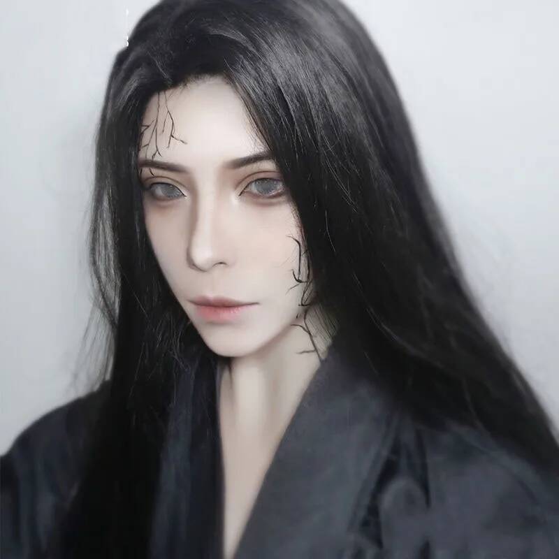 Peruca Masculina Hanfu de Cabe - Anime Cosplay Japanese avaliação e preço