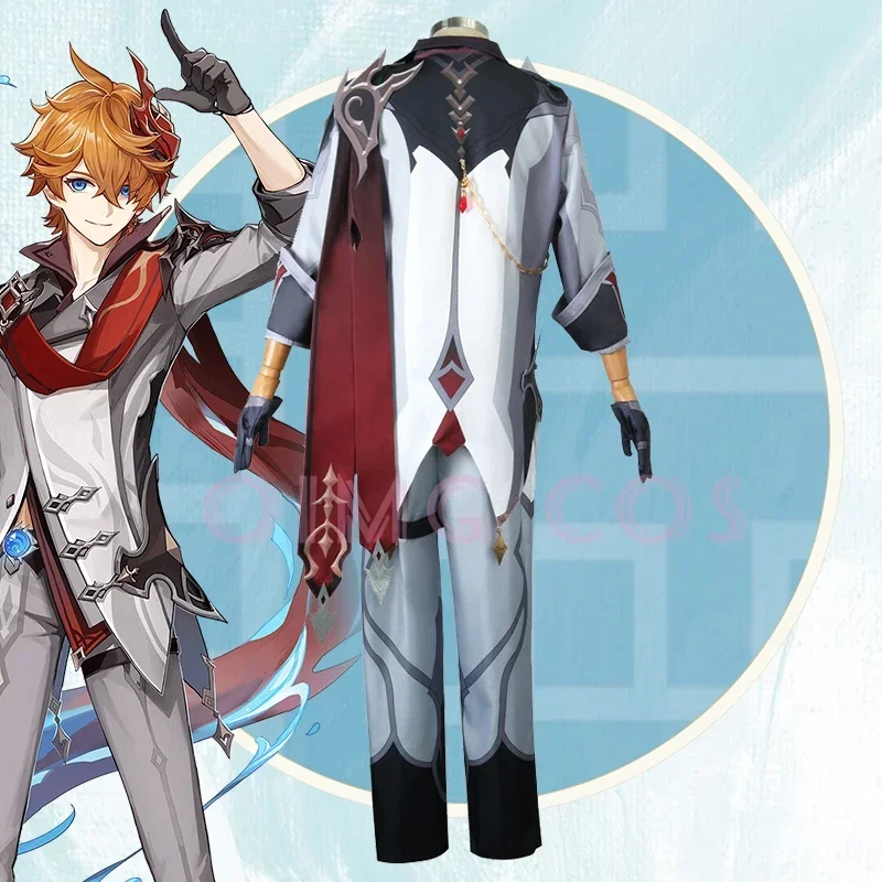 Genshin impacto tartaglia cosp - Anime Cosplay Outfit avaliação e preço
