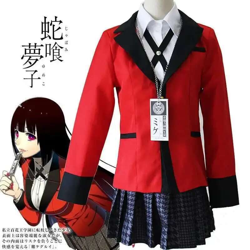 Anime kakegurui jabami yumeko  - Anime Cosplay Kakegurui avaliação e preço