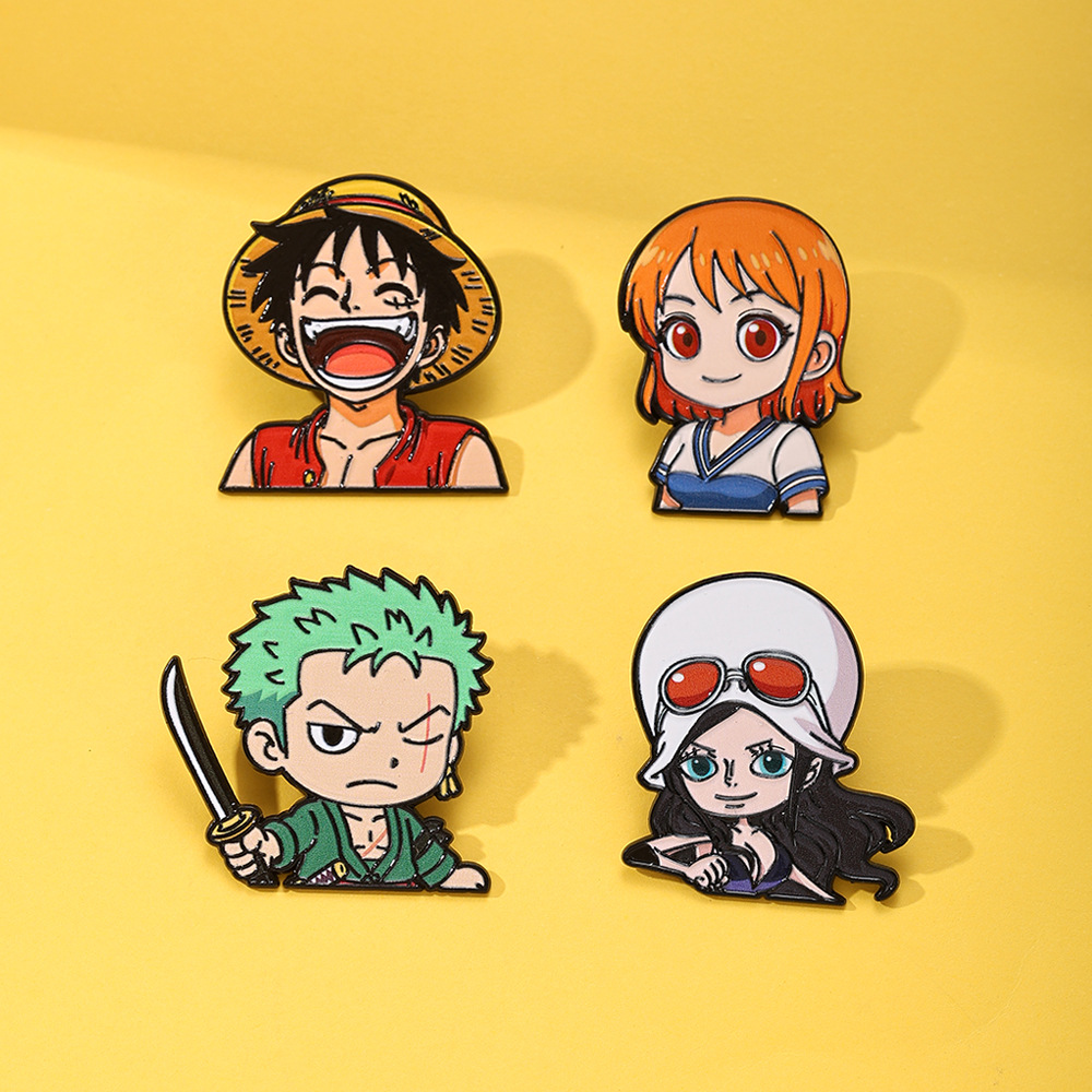 Pin de Esmalte de Anime Luffy, - Anime Cosplay Name avaliação e preço