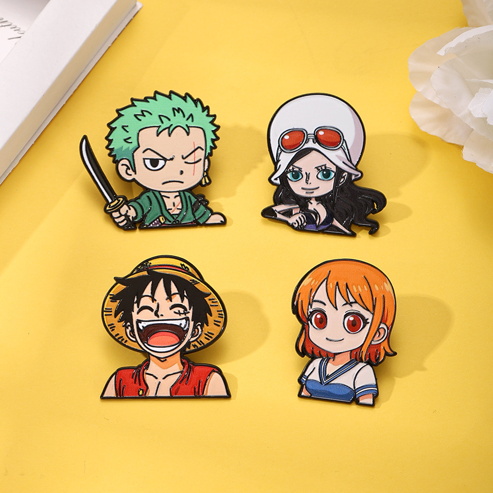 Pin de Esmalte de Anime Luffy, - Anime Cosplay Name avaliação e preço