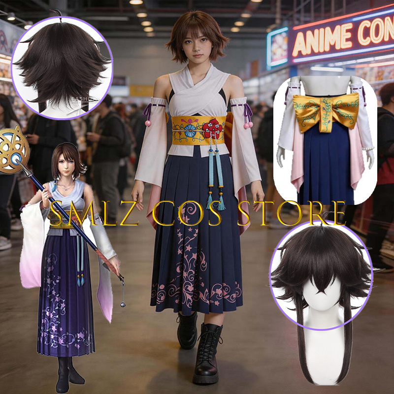 Fantasia Cosplay Yuna FF10 X S - Anime Cosplay Outfit avaliação e preço