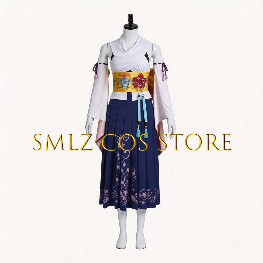 Fantasia Cosplay Yuna FF10 X S - Anime Cosplay Outfit avaliação e preço