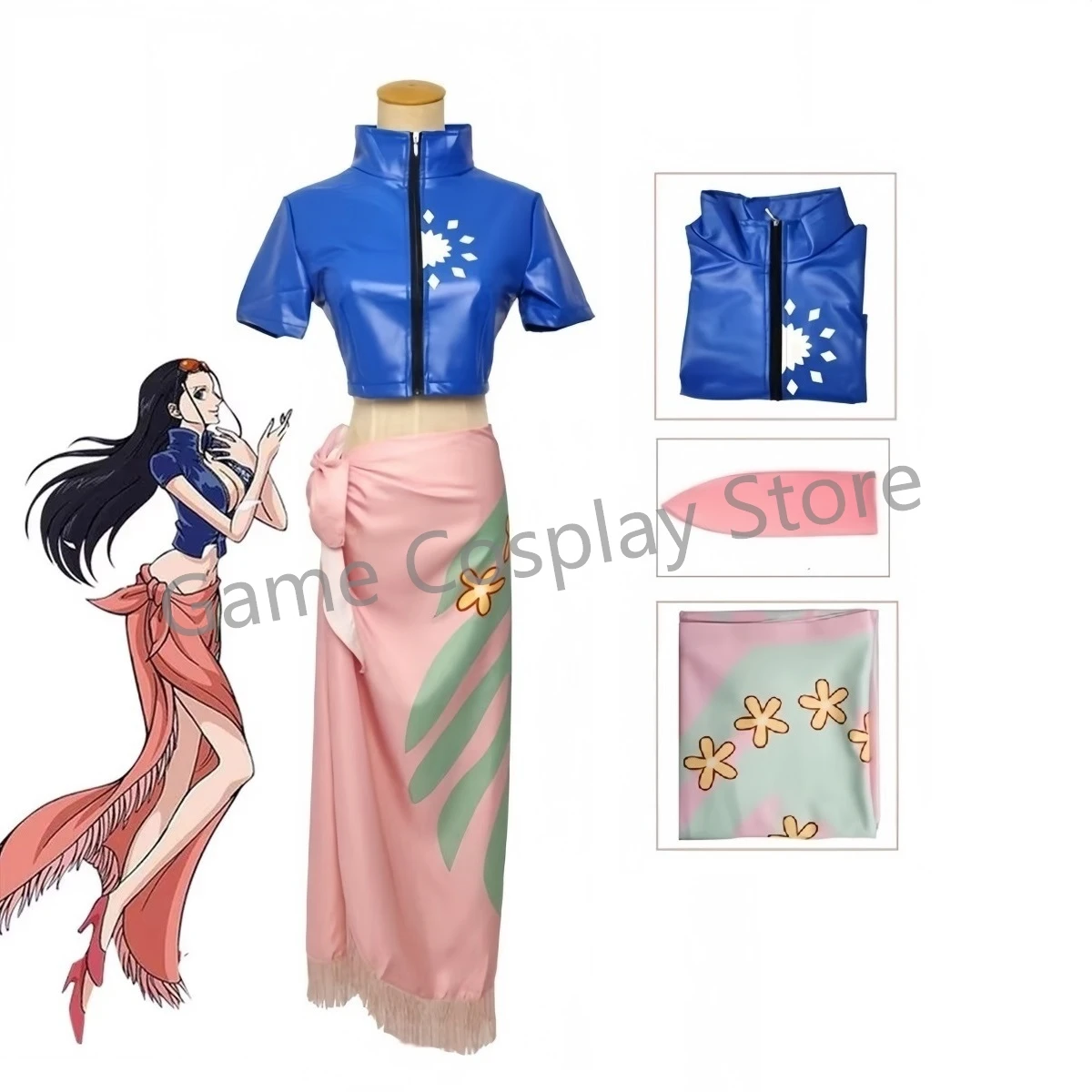 Nico robin cosplay traje vesti - Anime Cosplay Yor avaliação e preço