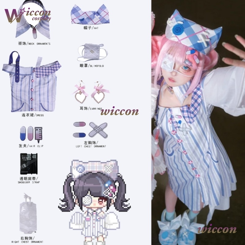 Eyepatch jirai kei infinito ni - Anime Cosplay Outfit Ideas avaliação e preço