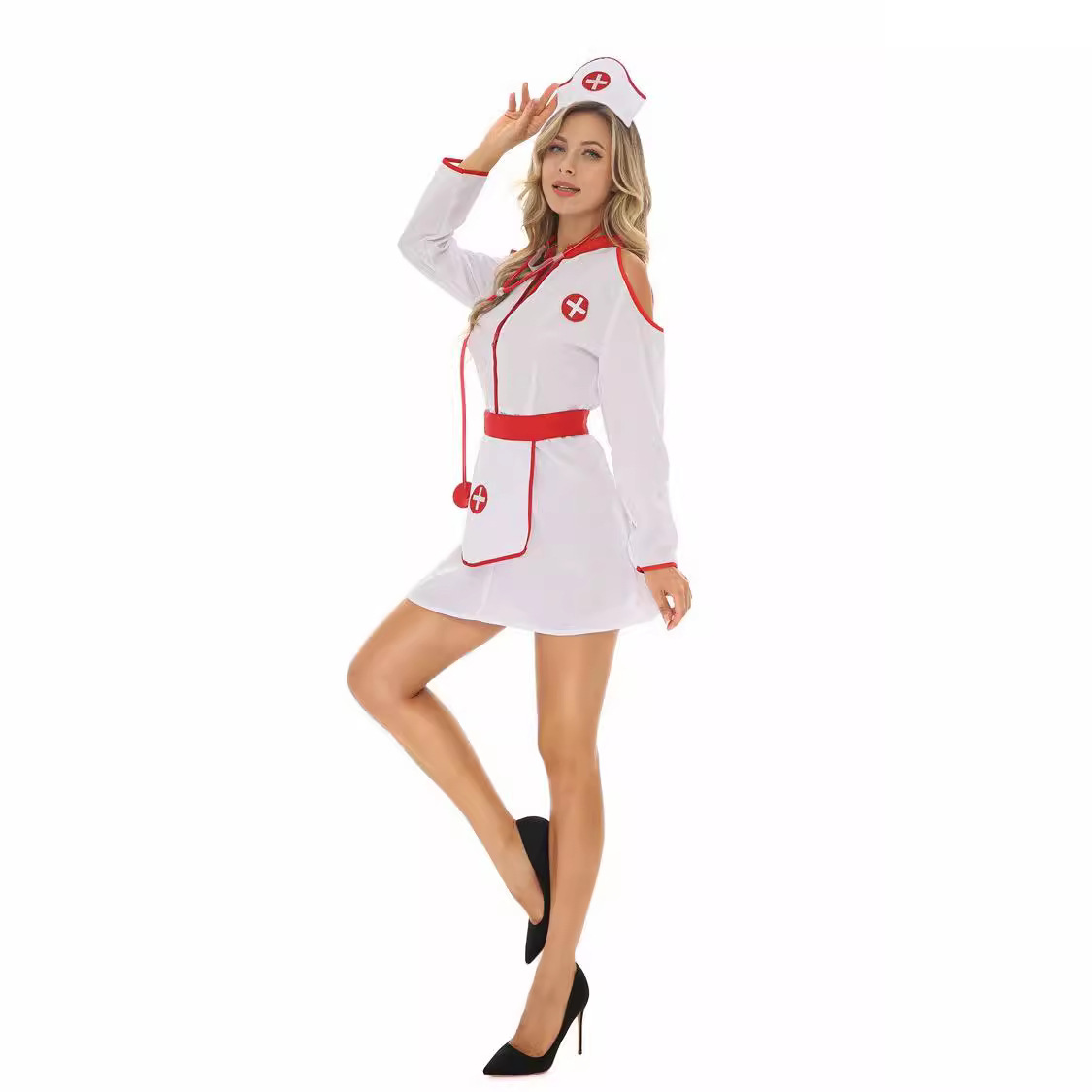 Fantasia de Enfermeira Adulta  - Anime Cosplay Nurse avaliação e preço