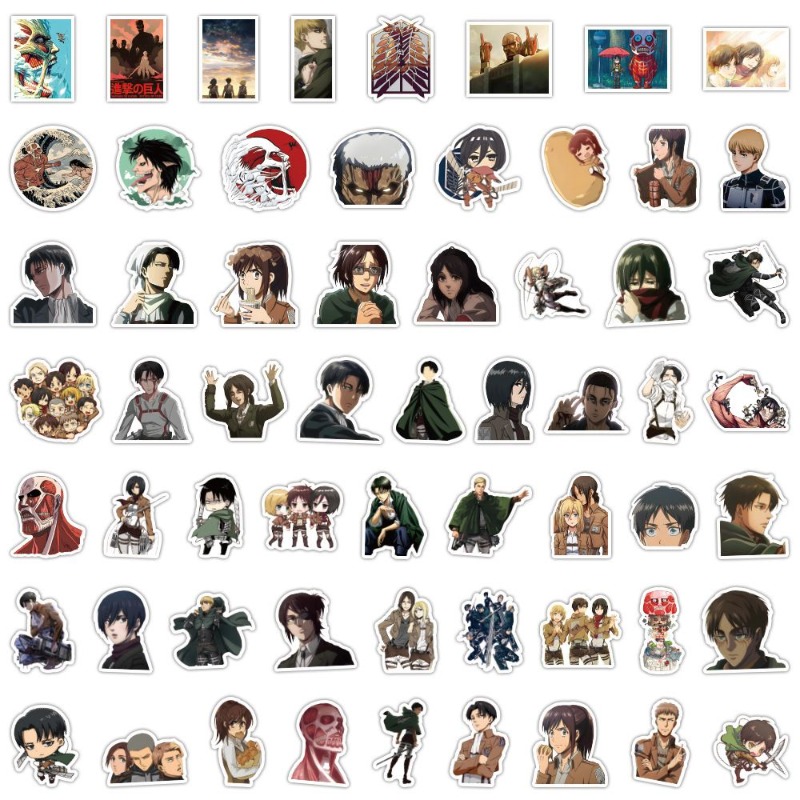 60 Adesivos de Anime Attack on - Anime Cosplay Roleplay avaliação e preço