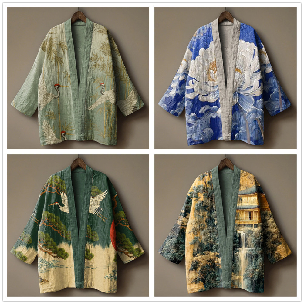 Kimono com Estampa de Grua Jap - Demon Slayer Haori avaliação e preço