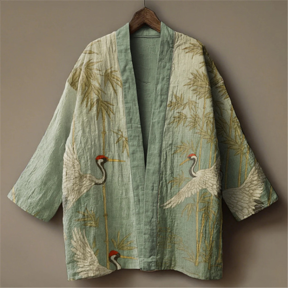 Kimono com Estampa de Grua Jap - Demon Slayer Haori avaliação e preço