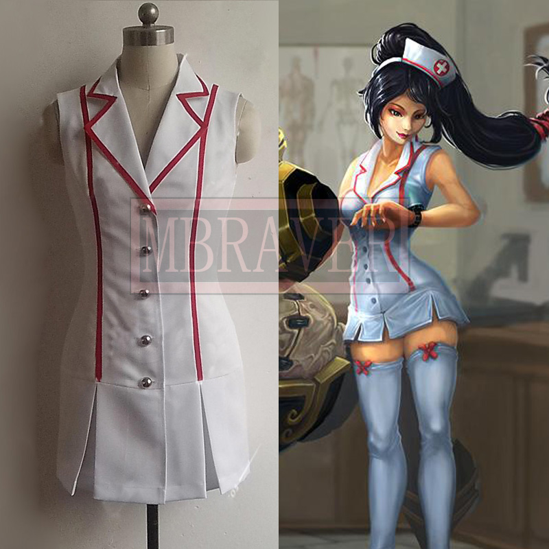 2025 lol akali pele enfermeira - Anime Cosplay Nurse avaliação e preço
