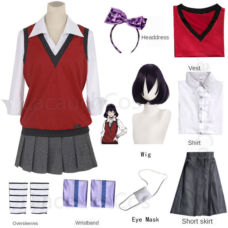 Jabami Yumeko Cosplay Escola T - Anime Cosplay Kakegurui avaliação e preço