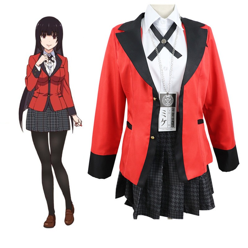 Fantasia de Cosplay Jabami Yum - Anime Cosplay Kakegurui avaliação e preço