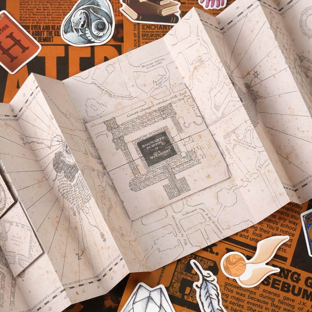 1PC Mapa da Escola de Magia do - Anime Cosplay Roleplay avaliação e preço