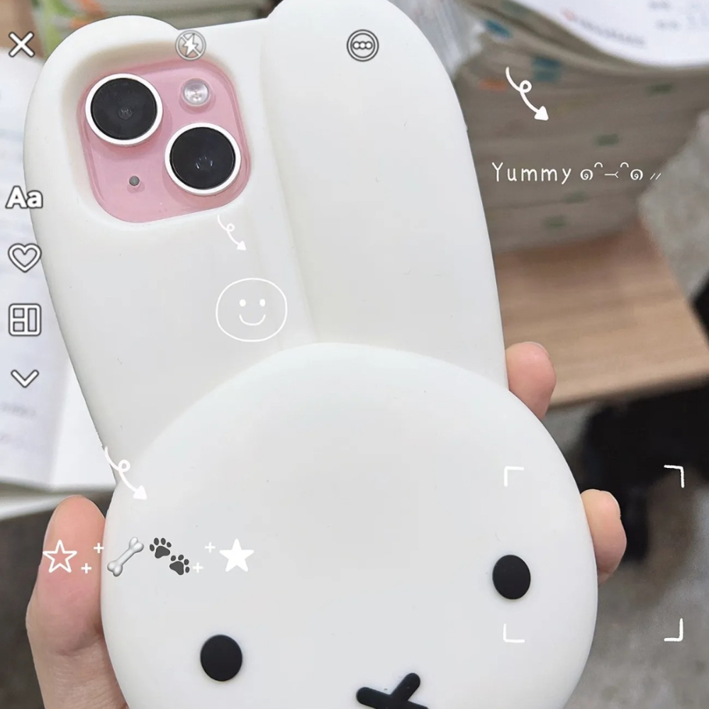 Miffy coelho branco silicone c - Anime Cosplay Images avaliação e preço